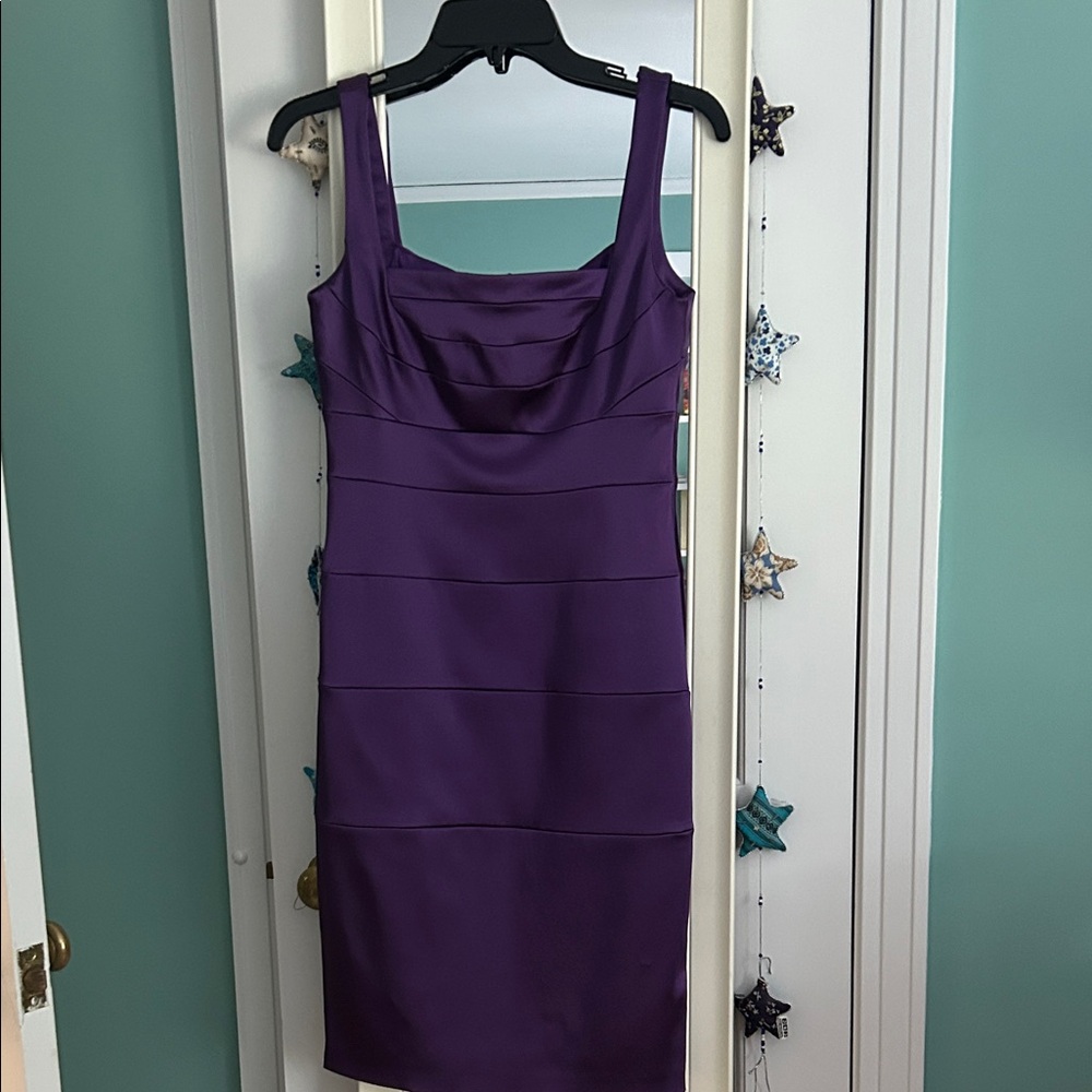 Elegant Vibrant Purple Sleeveless Dress by JAX 6